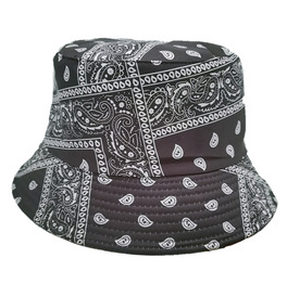 Black Paisley Bucket Hat