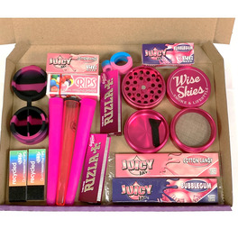 Pink Rolling Paper Box Set 