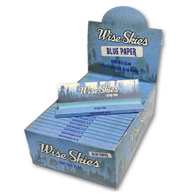 Wise Skies Blue King Size Slim Rolling Papers (Box of 50)