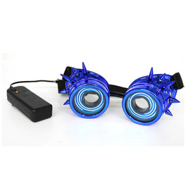 LED Steampunk Goggles, Blue