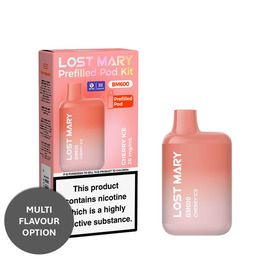 LOST MARY BM600 Vape Kit Legal Prefilled  - Cherry Ice