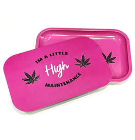 Wise Skies High Maintenance Pink Medium Rolling Tray Cover