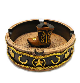 Cowboy Boot Ashtray 