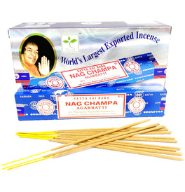 Satya Nag Champa Blue Incense Sticks (Box Of 12)