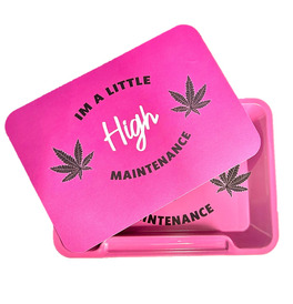 Wise Skies High Maintenance Pink New Small Rolling Tray Cover