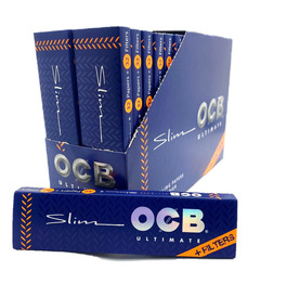 OCB Ultimate King Size Slim Papers & Tips (Box of 32)