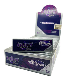 Juicy Jay SUPERFINE Black Berrylicios 1 1/4 Rolling Papers (Pack Of 24)