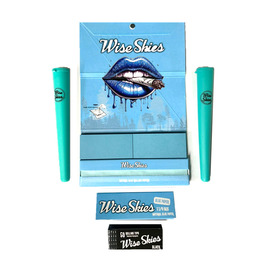 Wise Skies Blue Instant Rolling Paper Set