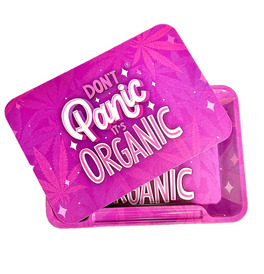 Wise Skies Pink It's Organic New Small Rolling Tray Cover
