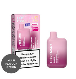 LOST MARY BM600 Vape Kit Legal Prefilled  - Blueberry Sour Raspberry