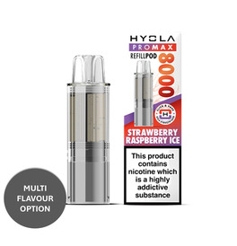 Hyola Pro Max 8000 Prefilled Replacement Pods - Strawberry Raspberry Ice