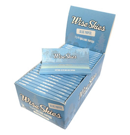 Wise Skies Blue 1 1/4 Rolling Papers (Box Of 50)