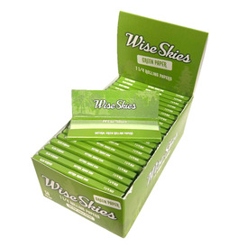 Wise Skies Green 1 1/4 Rolling Papers (Box of 50) 