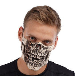 Skull Half Mask Latex Mask