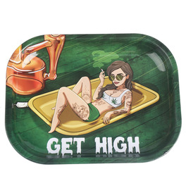 Wise Skies Get High Small Rolling Tray