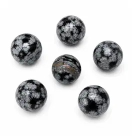 Snowflake Obsidian Orb Crystal 150g approx 5cm 