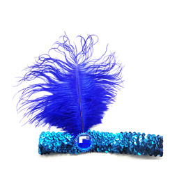 Flapper Headband Turquoise 