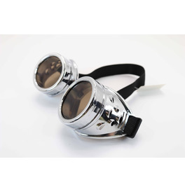 Steampunk Goggles, Silver