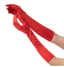 Long Gloves, Red