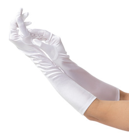Long Gloves, White