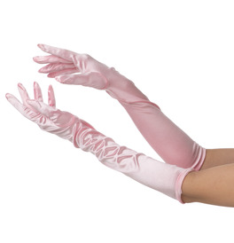 Long Gloves, Baby Pink