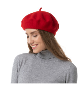 Beret Hat, Red
