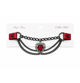 Choker - Red Heart with Chains