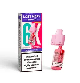 LOST MARY BM6000 Replacement Pods - Strawberry Ice