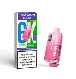 LOST MARY BM6000 Pre-filled Pod Kits - Strawberry Raspberry Cherry Ice