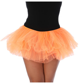 Five Layer TUTU Skirt, Neon Orange