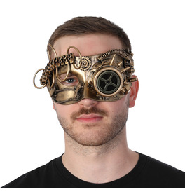 Gold Steampunk Eye Mask