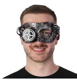 Gun Metal Steampunk Eye Mask