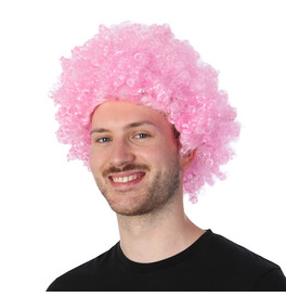 Afro Wig, Baby Pink