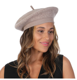 Deluxe Beret Hat, Mocha