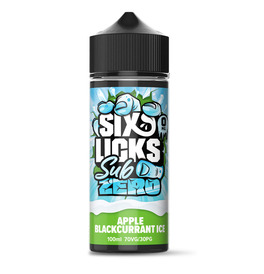 Six Licks Sub Zero Apple Blackcurrant Ice E-Liquid 100ml 