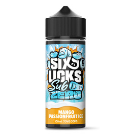 Six Licks Sub Zero Mango Passionfruit E-Liquid 100ml 