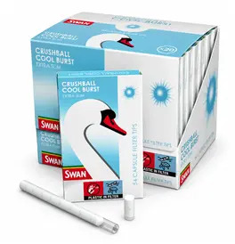 Swan Cool Burst Extra Slim Crushball Filters (Box of 20)