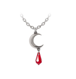 Alchemy Tears of The Moon Pendant Necklace - Red
