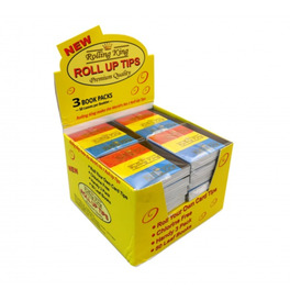 Rolling King Pack of 3 Rolling Tips (Box of 32)