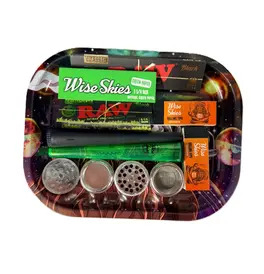 Wise Skies Trippa Green and Orange Tray Set 