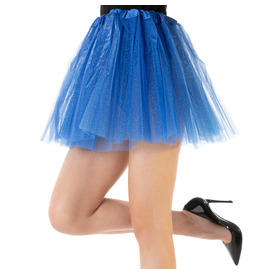 Stylex Party TUTU Skirt, Glitter Blue