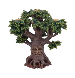Forest Flame Tree Spirit Green Man Candle Holder Ornament