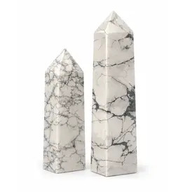 Howlite Crystal Towers
