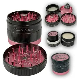 Devil Lettuce 4-Part Grinder, Pink