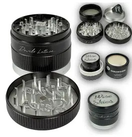 Devil Lettuce 4-Part Grinder, Silver