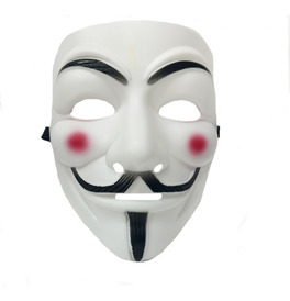 White Anonymous V Hacker Mask