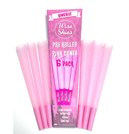 Wise Skies Pink Pre Rolled Cones Pack of 6