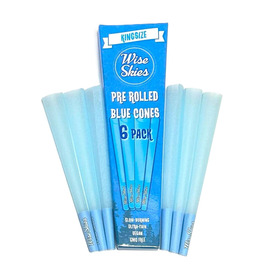 Wise Skies Blue Pre Rolled Cones Pack of 6