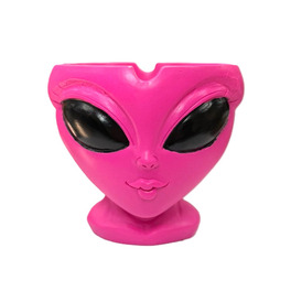 Pink Alien Head Ashtray 