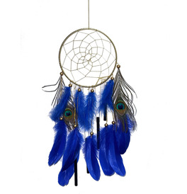 Gold & Blue Dream Catcher